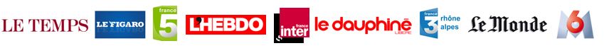 logo des différents media suisses et française